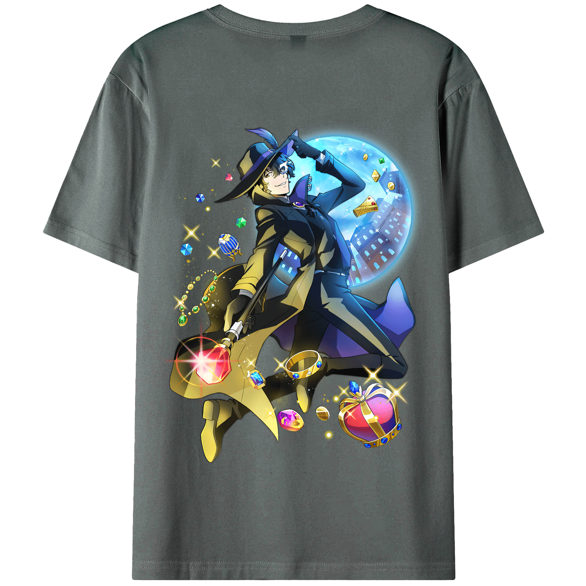 （画像用） 文豪ストレイドッグス Bungo Stray Dogs 綿100％半袖Tシャツ（背面プリント）
